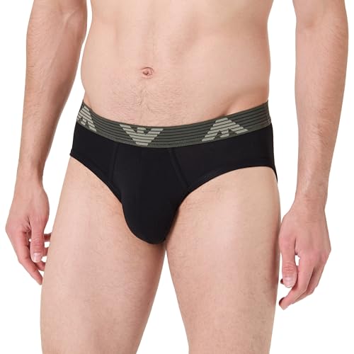 EMPORIO ARMANI Herren Brief Boxershorts, Black, XL EMPORIO ARMANI Herren Brief Boxershorts, Black, XL von EMPORIO ARMANI