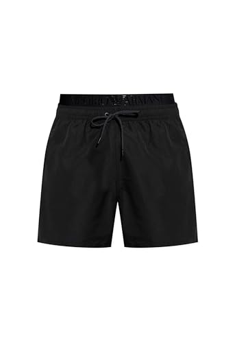 EMPORIO ARMANI Herren MID Boxer Badehose, Black, XL von EMPORIO ARMANI