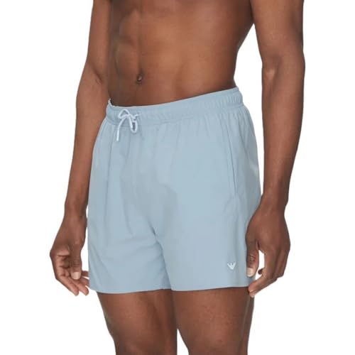 EMPORIO ARMANI Herren Mid Boxer Badehose, Ashley Blue, L von EMPORIO ARMANI
