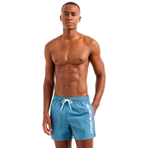 EMPORIO ARMANI Herren Mid Boxer Badehose, Kapitänsblau, XXL von EMPORIO ARMANI