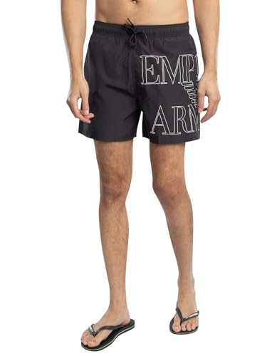 EMPORIO ARMANI Herren Mid Boxer Badehose, Schwarz, M von EMPORIO ARMANI