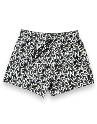 EMPORIO ARMANI Herren Mid Boxer Badehose, Small Ea Black/Climb, Verschiedene Größen von EMPORIO ARMANI