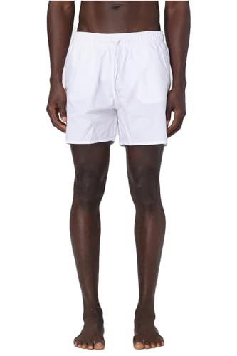 EMPORIO ARMANI Herren Mid Boxer Badehose, weiß, S von EMPORIO ARMANI