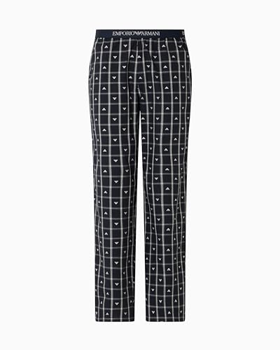 EMPORIO ARMANI Herren Nightwear Pants Pyjamaunterteil, Blu Fancy, L von EMPORIO ARMANI