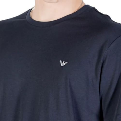 EMPORIO ARMANI Herren Round-Neck T-Shirt, Armani Blu, S von EMPORIO ARMANI