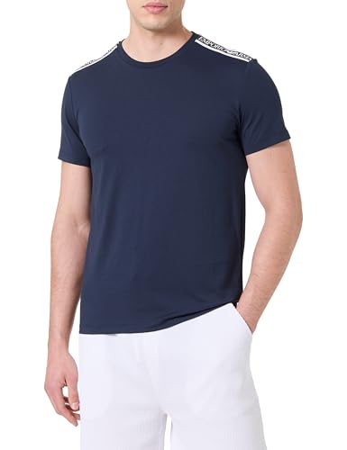 EMPORIO ARMANI Herren Round-Neck T-Shirt, Armani Blu, S von EMPORIO ARMANI