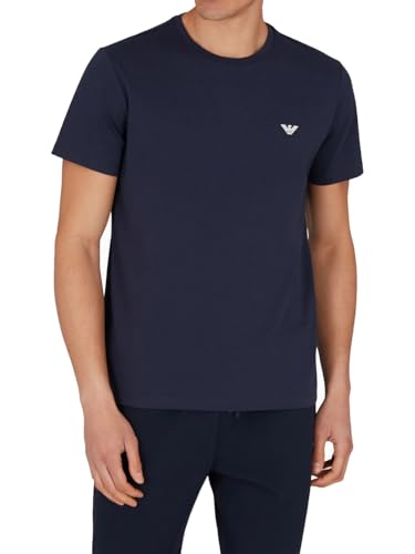 EMPORIO ARMANI Herren Round-Neck T-Shirt, Armani Blu, S von EMPORIO ARMANI