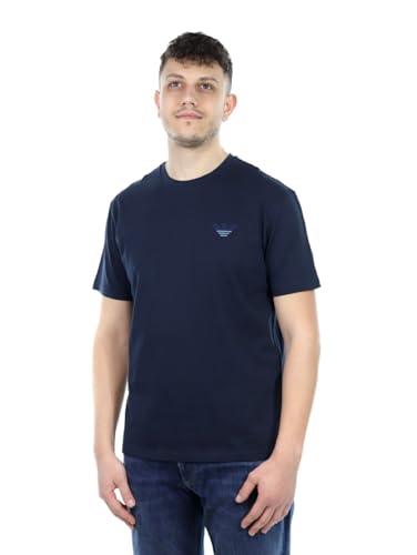 EMPORIO ARMANI Herren Round-Neck T-Shirt, Armani Blu, XL von EMPORIO ARMANI