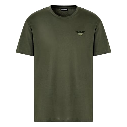 EMPORIO ARMANI Herren Round-Neck T-Shirt, Climbing Ivy, XXL von EMPORIO ARMANI