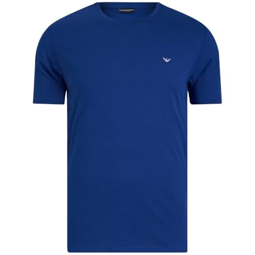 Emporio Armani Herren Round-Neck T-Shirt, Sodalitblau, XXL von Emporio Armani
