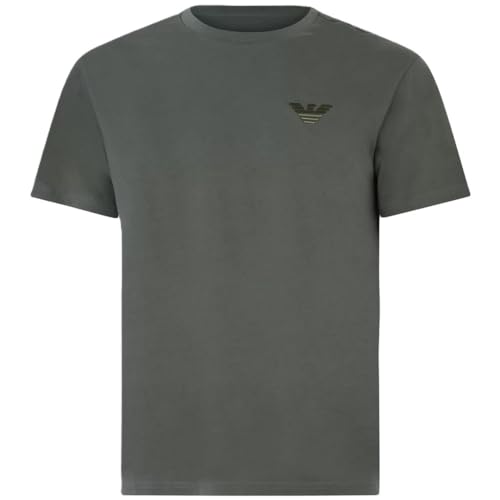 EMPORIO ARMANI Herren Rundhals T-Shirt, Climbing Ivy, S von EMPORIO ARMANI
