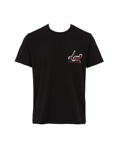 EMPORIO ARMANI Herren S/Sleeve T-Shirt, Schwarz, S von EMPORIO ARMANI
