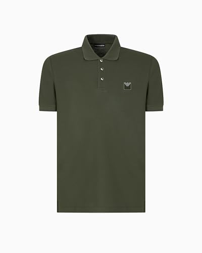 EMPORIO ARMANI Herren Satin Label Polo Beachwear Polohemd, Climbing Ivy, Small EMPORIO ARMANI Herren Satin Label Polo Beachwear Polohemd, Climbing Ivy, Small von EMPORIO ARMANI