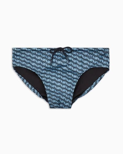 EMPORIO ARMANI Herren Slip Schwimm-Slips, Capt.Blue/Arman.Blue, XXL von EMPORIO ARMANI