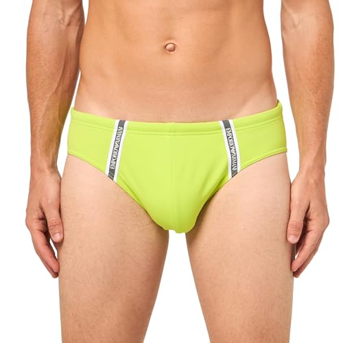 EMPORIO ARMANI Herren Slip Schwimm-Slips, Neongrün (Lime Punch), XXL von EMPORIO ARMANI