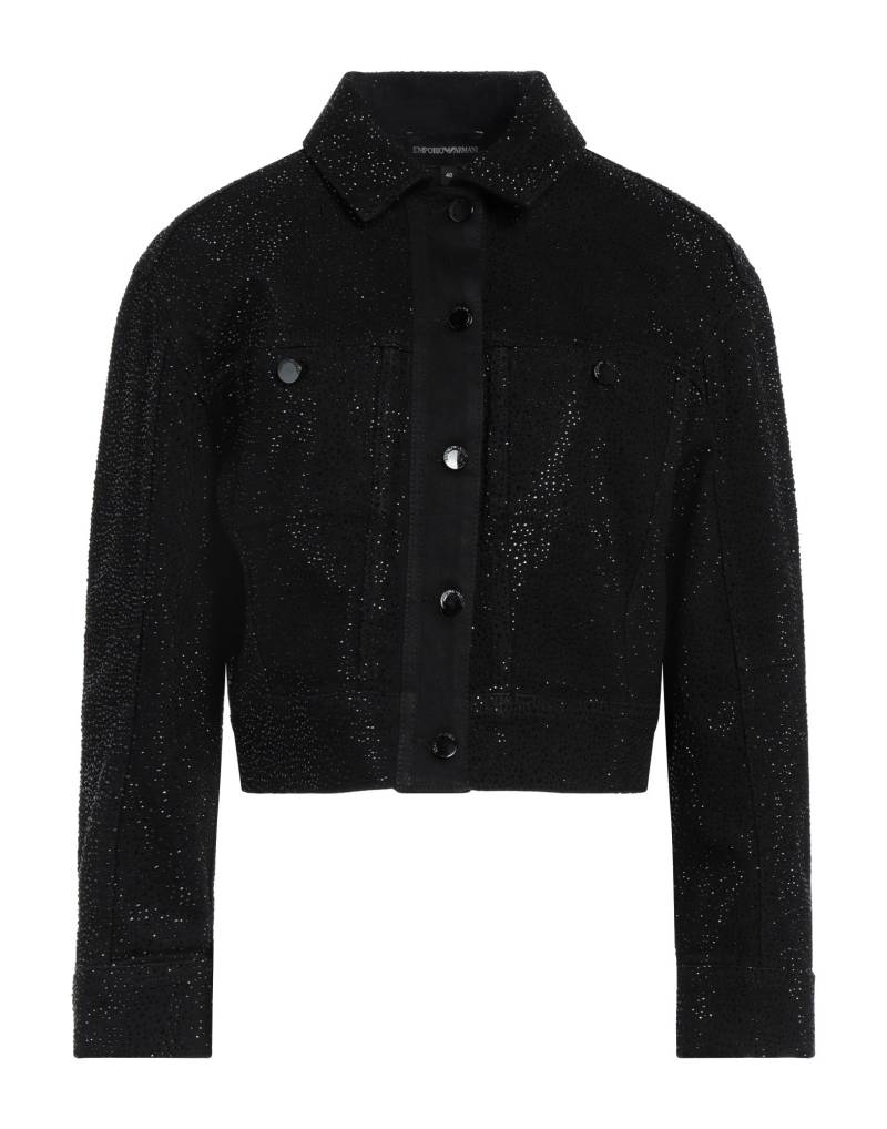 EMPORIO ARMANI Jeansjacke/-mantel Damen Schwarz von EMPORIO ARMANI