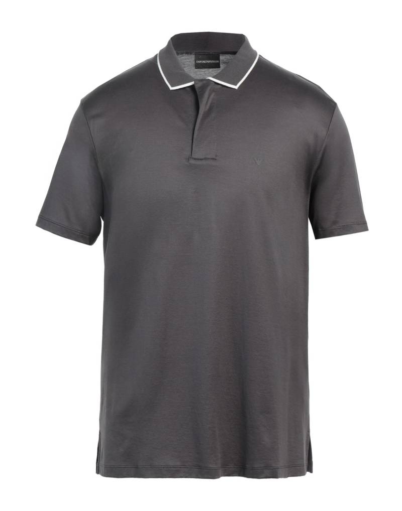 EMPORIO ARMANI Poloshirt Herren Braungrau von EMPORIO ARMANI