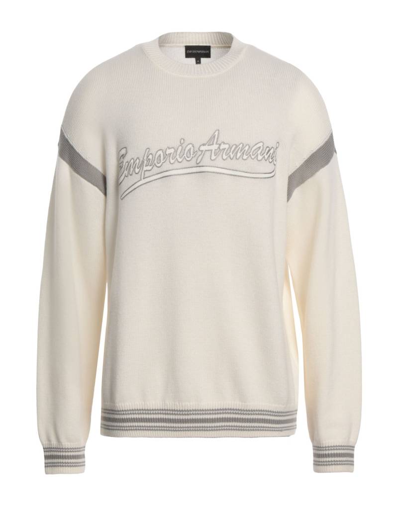 EMPORIO ARMANI Pullover Herren Cremeweiß EMPORIO ARMANI Pullover Herren Cremeweiß von EMPORIO ARMANI