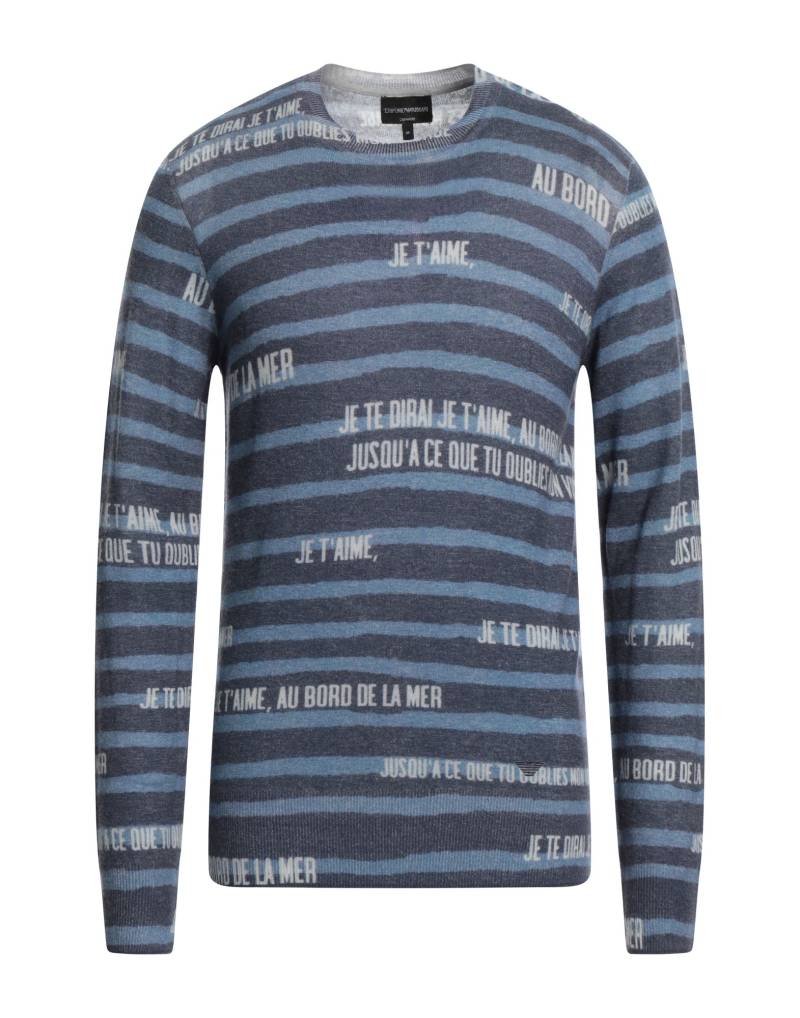 EMPORIO ARMANI Pullover Herren Marineblau EMPORIO ARMANI Pullover Herren Marineblau von EMPORIO ARMANI