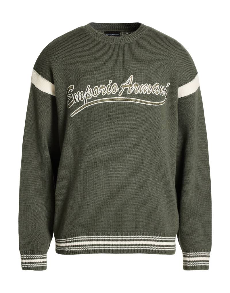 EMPORIO ARMANI Pullover Herren Militärgrün von EMPORIO ARMANI