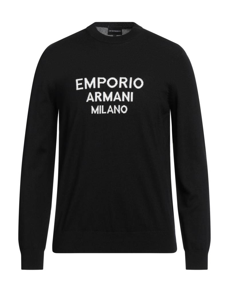 EMPORIO ARMANI Pullover Herren Schwarz von EMPORIO ARMANI