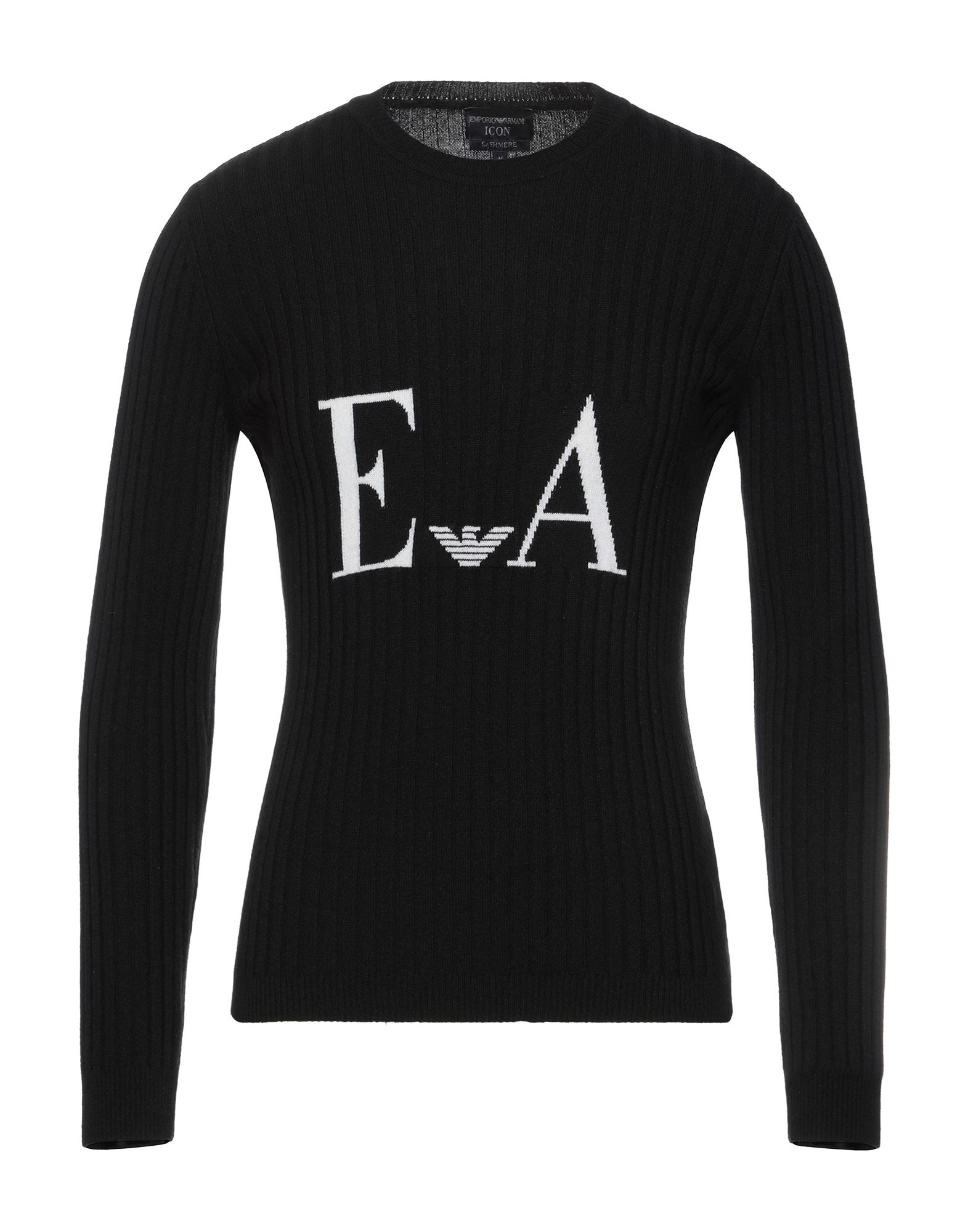 EMPORIO ARMANI Pullover Herren Schwarz von EMPORIO ARMANI