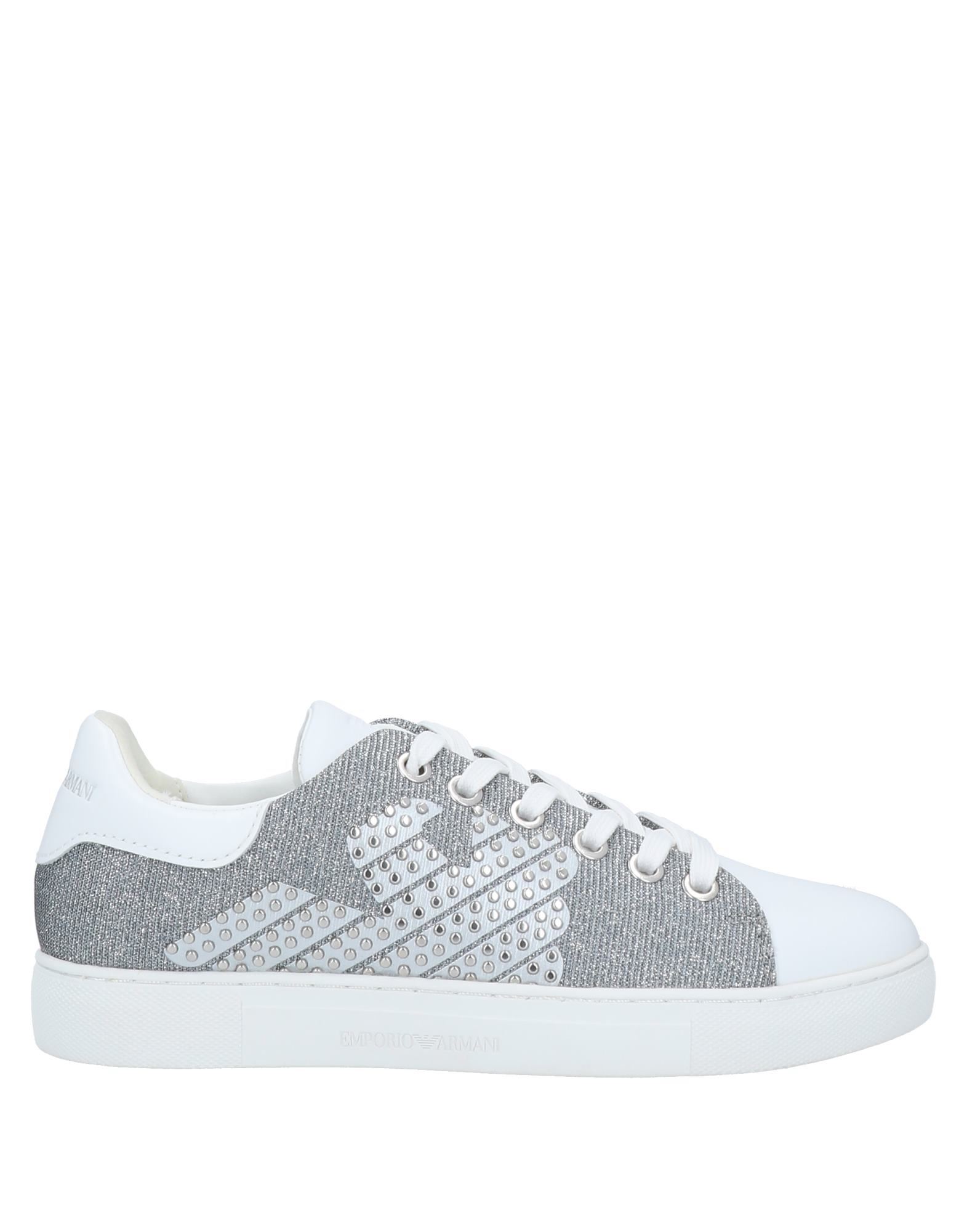 EMPORIO ARMANI Sneakers Damen Silber von EMPORIO ARMANI