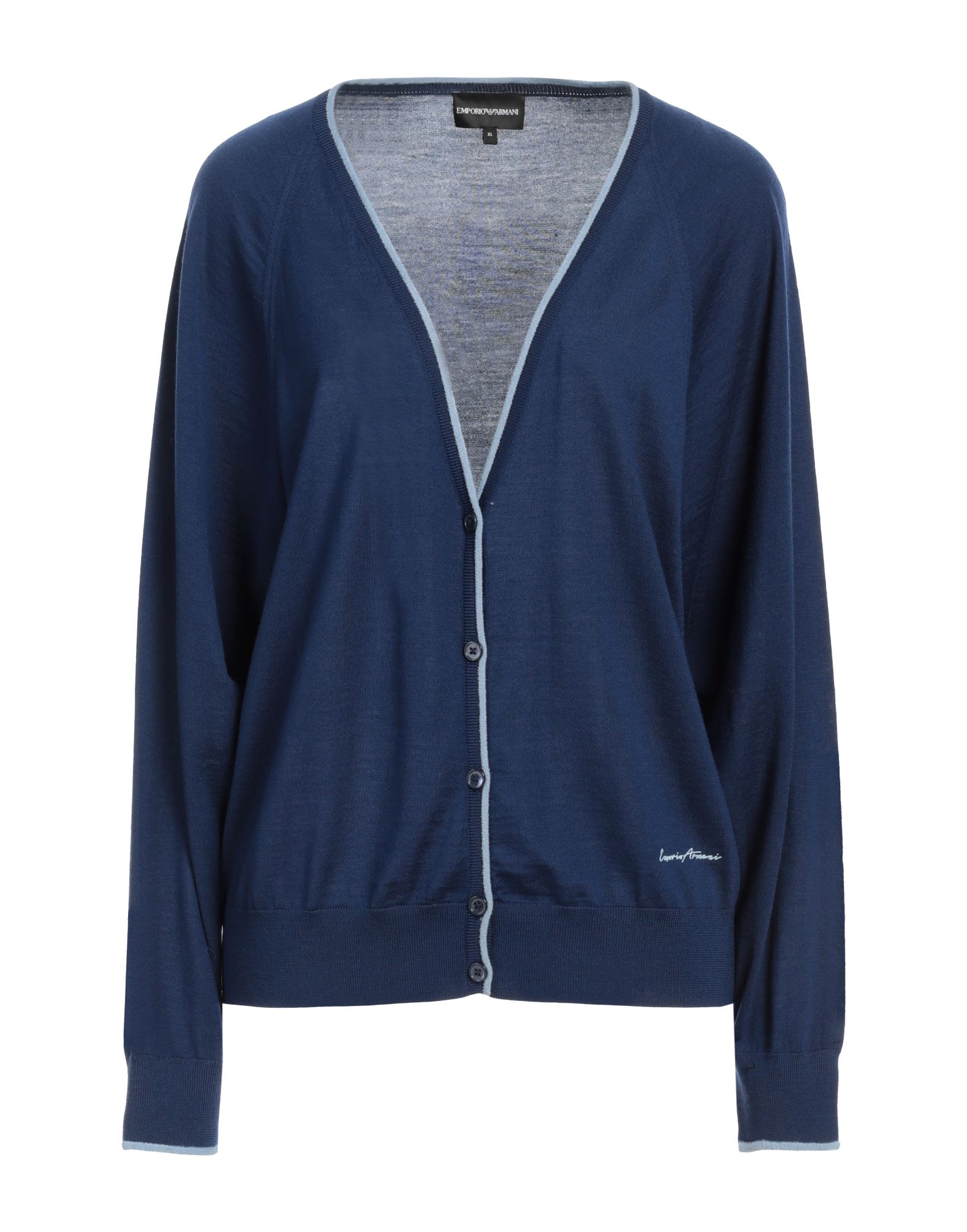 EMPORIO ARMANI Strickjacke Damen Blau von EMPORIO ARMANI