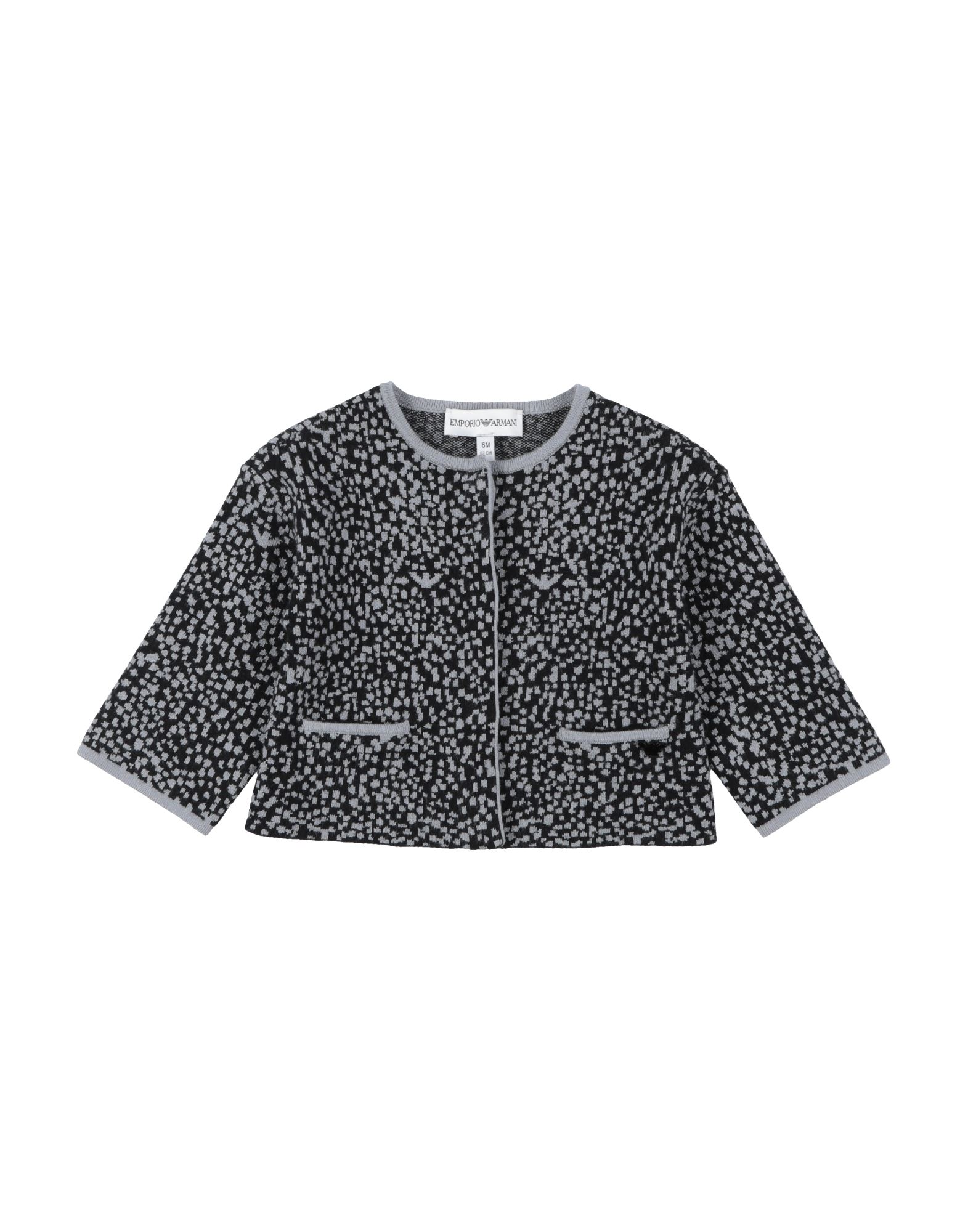 EMPORIO ARMANI Strickjacke Kinder Schwarz von EMPORIO ARMANI