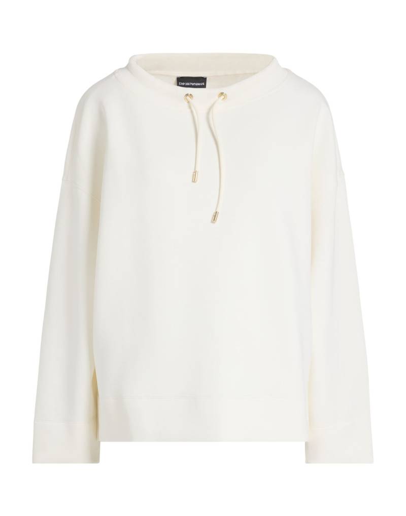 EMPORIO ARMANI Sweatshirt Damen Elfenbein von EMPORIO ARMANI