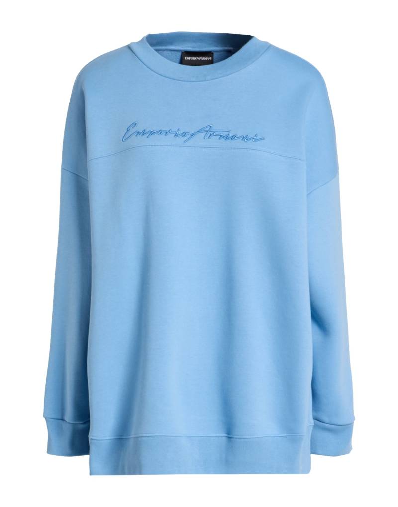 EMPORIO ARMANI Sweatshirt Damen Hellblau von EMPORIO ARMANI