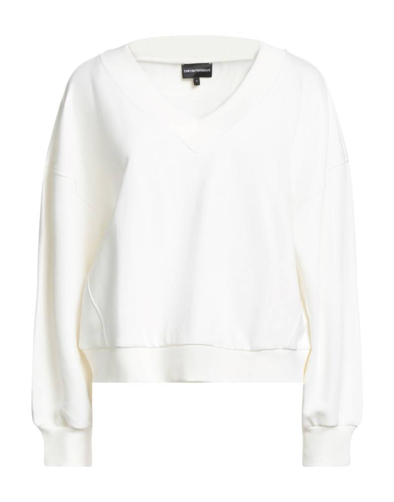 EMPORIO ARMANI Sweatshirt Damen Off white von EMPORIO ARMANI