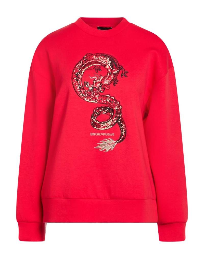 EMPORIO ARMANI Sweatshirt Damen Rot von EMPORIO ARMANI