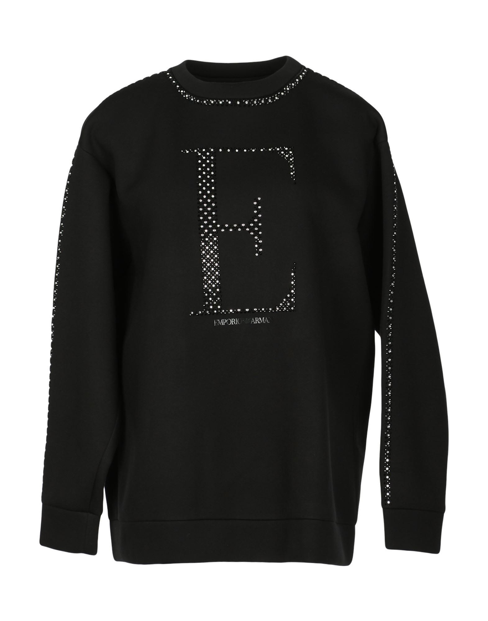 EMPORIO ARMANI Sweatshirt Damen Schwarz von EMPORIO ARMANI