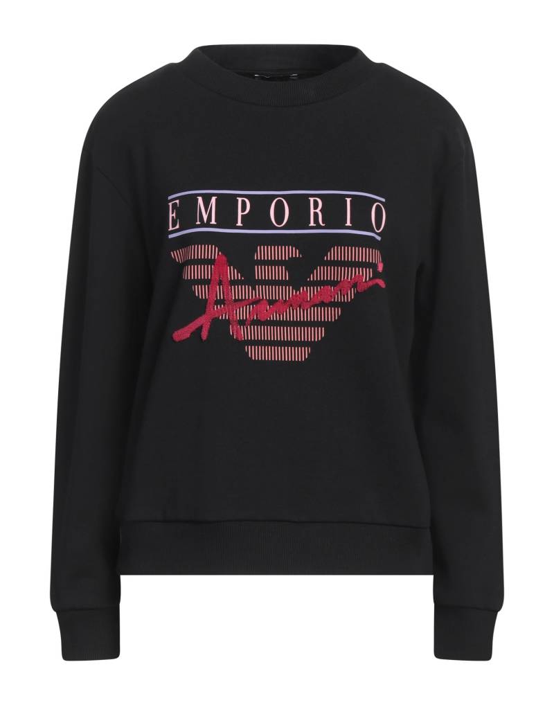 EMPORIO ARMANI Sweatshirt Damen Schwarz von EMPORIO ARMANI