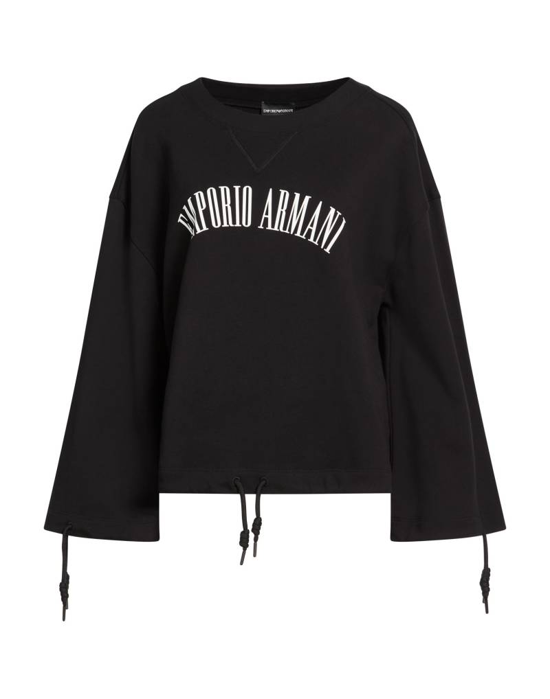 EMPORIO ARMANI Sweatshirt Damen Schwarz von EMPORIO ARMANI