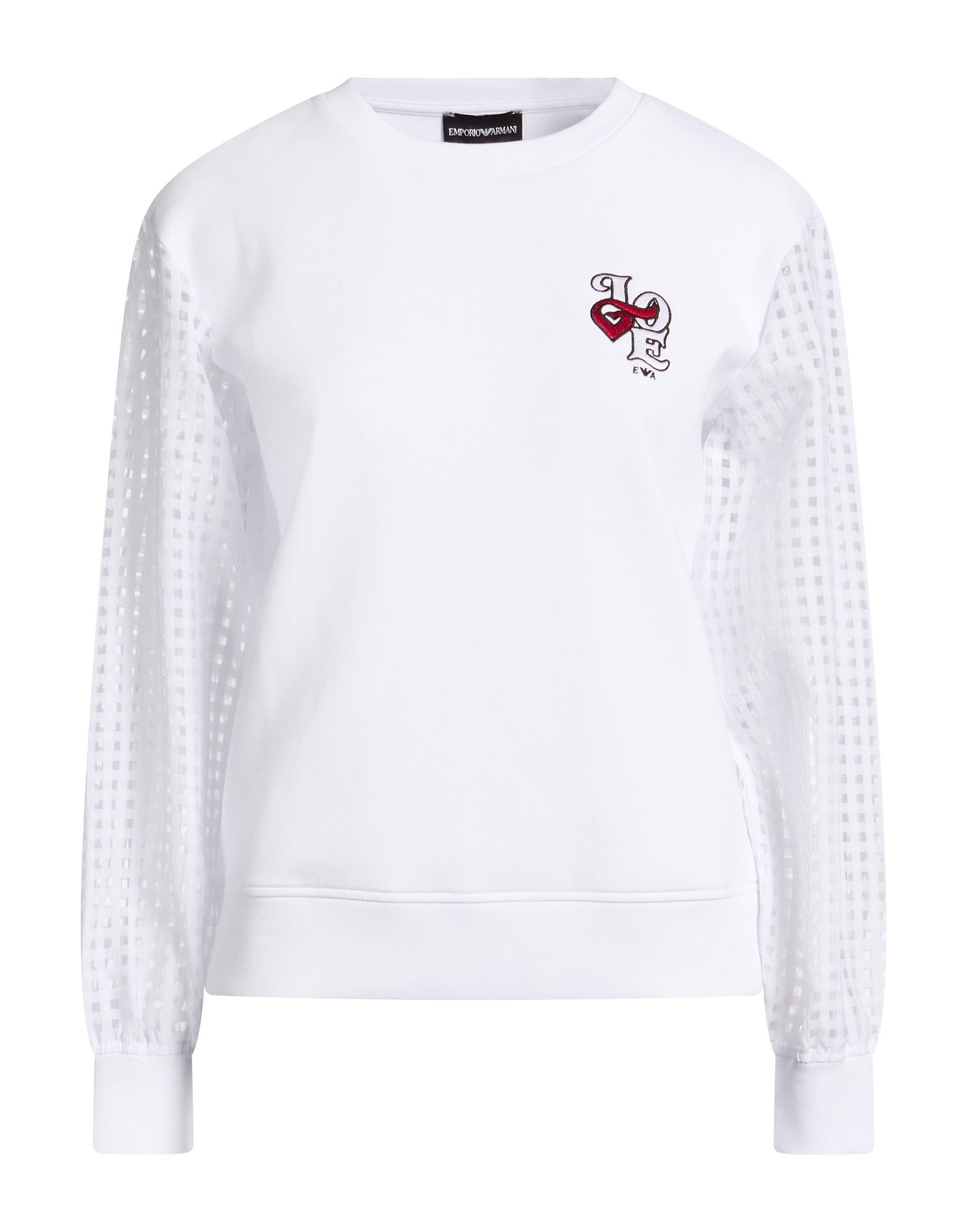 EMPORIO ARMANI Sweatshirt Damen Weiß von EMPORIO ARMANI