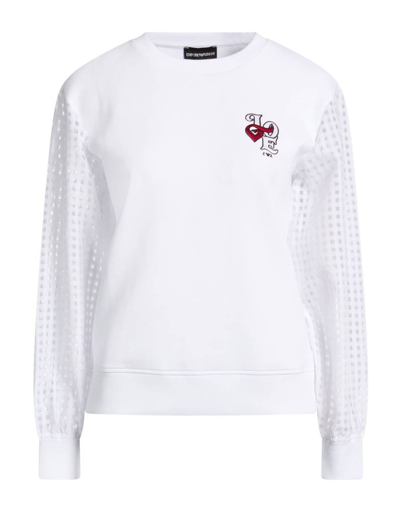 EMPORIO ARMANI Sweatshirt Damen Weiß von EMPORIO ARMANI