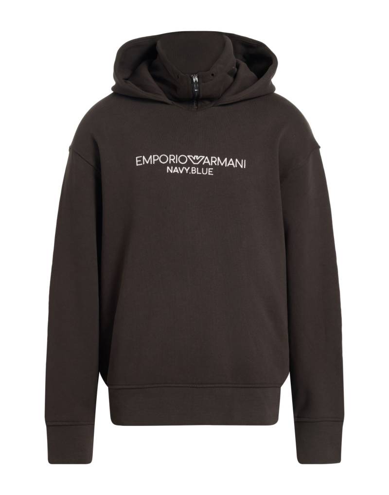 EMPORIO ARMANI Sweatshirt Herren Dunkelbraun von EMPORIO ARMANI