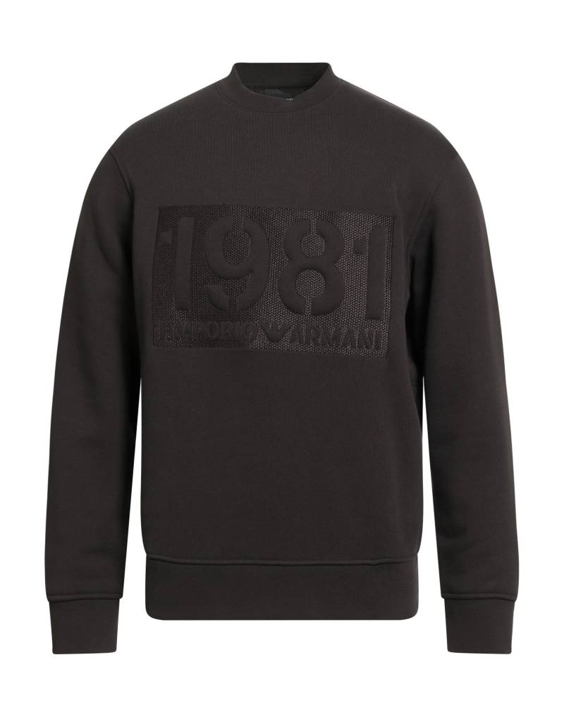 EMPORIO ARMANI Sweatshirt Herren Dunkelbraun EMPORIO ARMANI Sweatshirt Herren Dunkelbraun von EMPORIO ARMANI