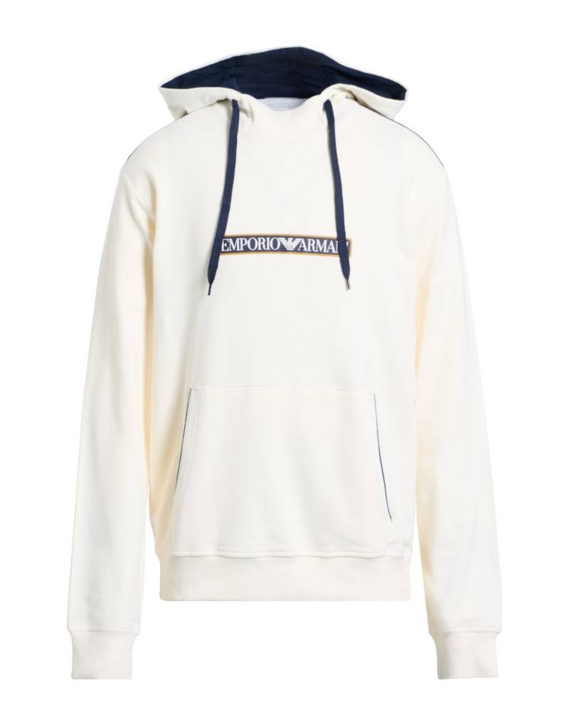 EMPORIO ARMANI Sweatshirt Herren Elfenbein von EMPORIO ARMANI