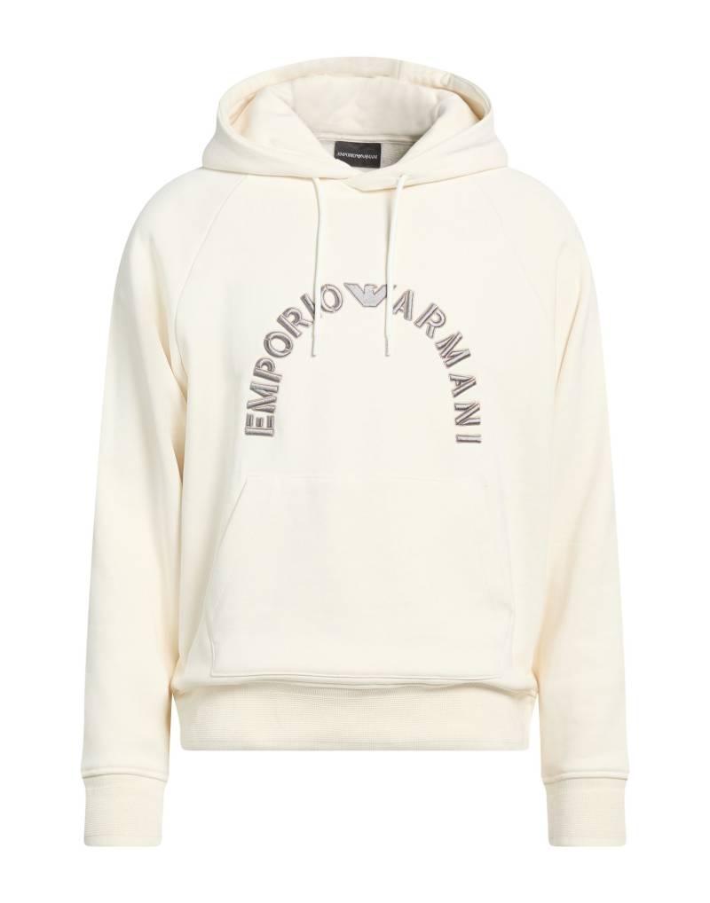 EMPORIO ARMANI Sweatshirt Herren Elfenbein von EMPORIO ARMANI