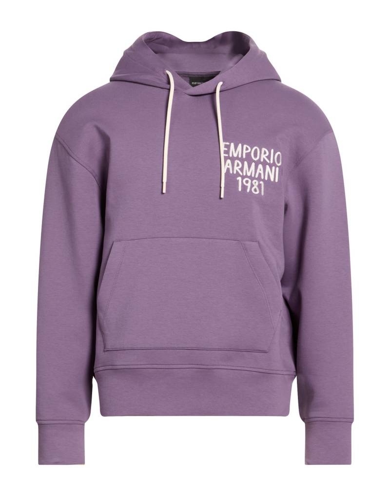 EMPORIO ARMANI Sweatshirt Herren Violett von EMPORIO ARMANI