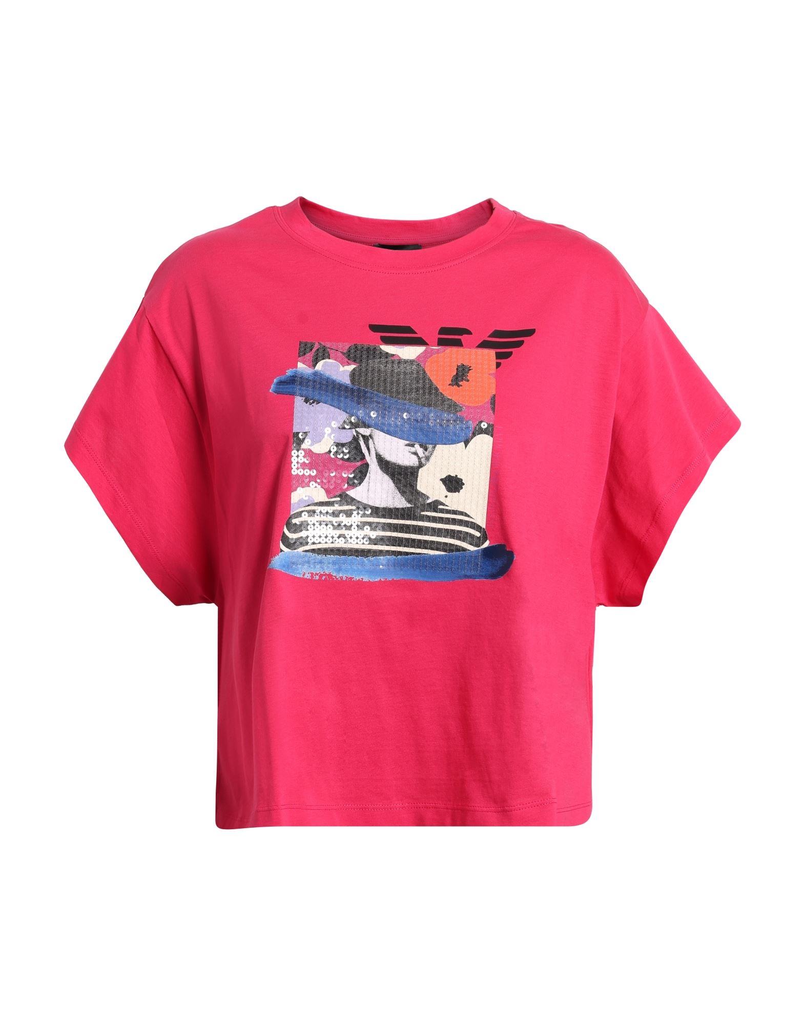 EMPORIO ARMANI T-shirts Damen Magenta EMPORIO ARMANI T-shirts Damen Magenta von EMPORIO ARMANI