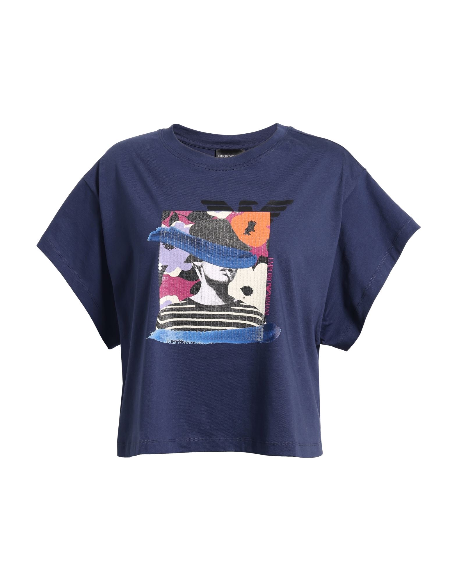 EMPORIO ARMANI T-shirts Damen Marineblau von EMPORIO ARMANI