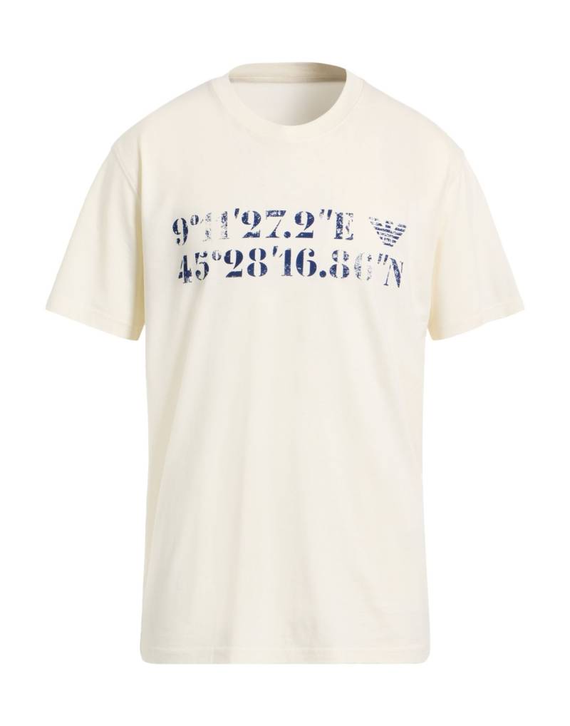 EMPORIO ARMANI T-shirts Herren Cremeweiß EMPORIO ARMANI T-shirts Herren Cremeweiß von EMPORIO ARMANI