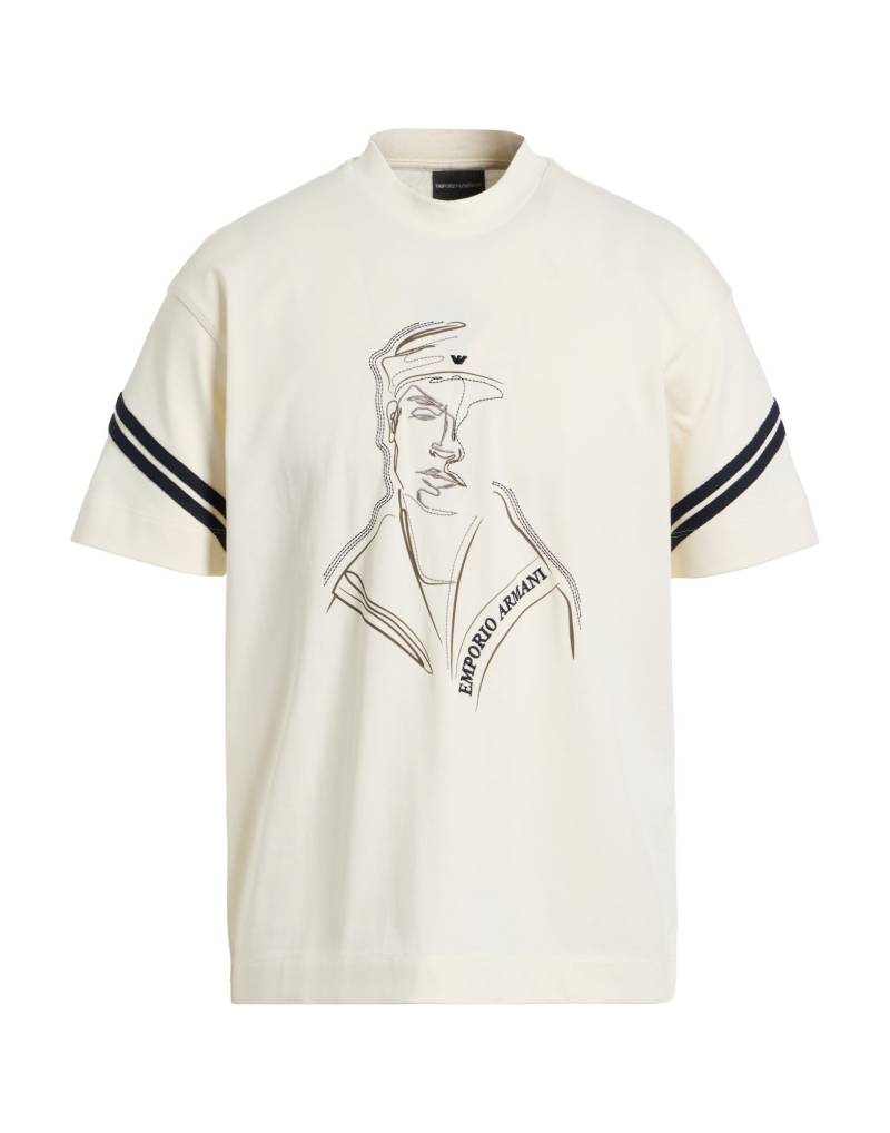 EMPORIO ARMANI T-shirts Herren Elfenbein von EMPORIO ARMANI