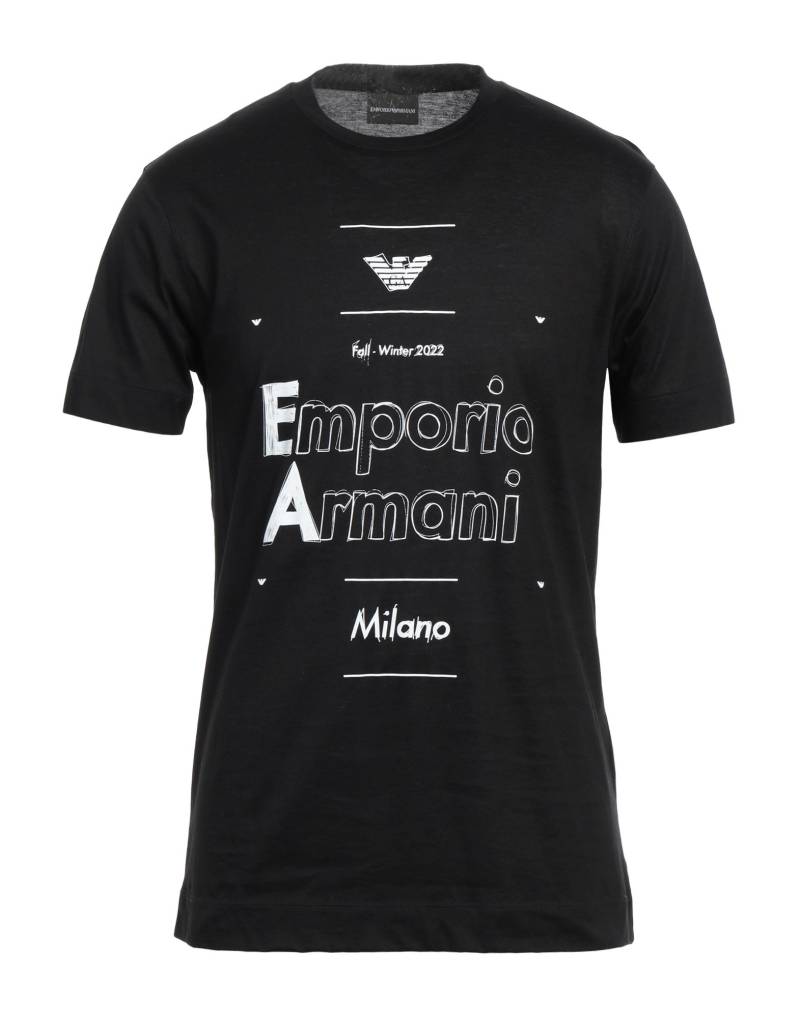 EMPORIO ARMANI T-shirts Herren Schwarz EMPORIO ARMANI T-shirts Herren Schwarz von EMPORIO ARMANI