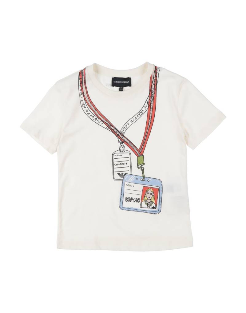 EMPORIO ARMANI T-shirts Kinder Off white von EMPORIO ARMANI