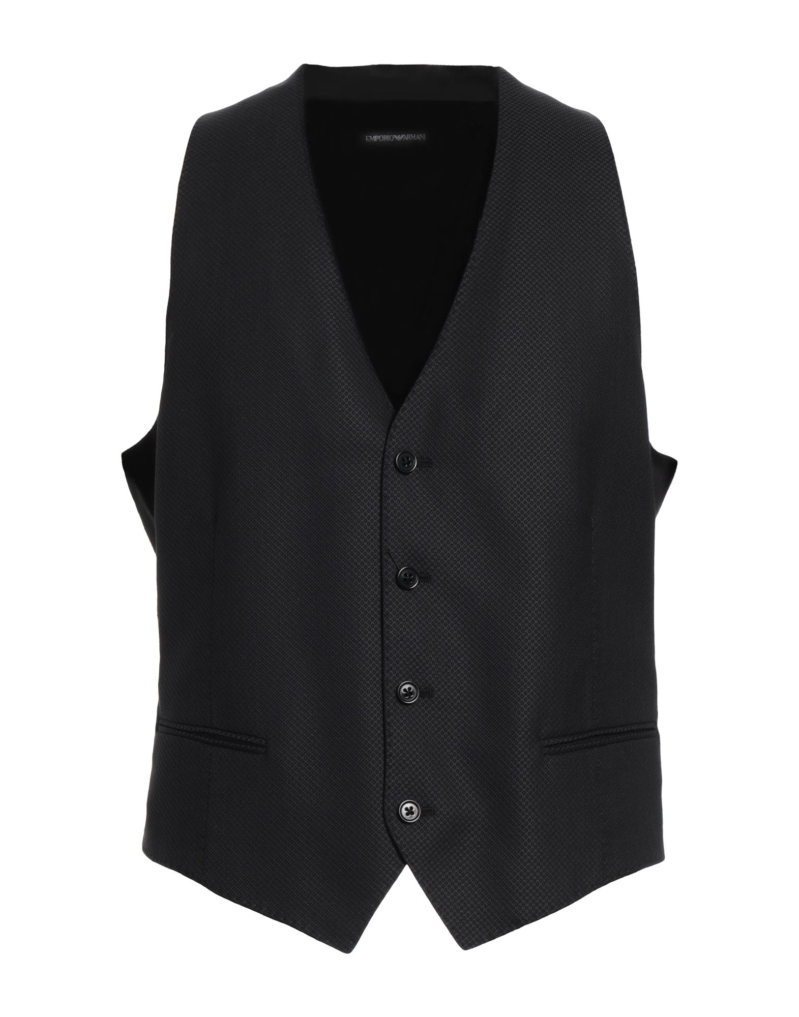 EMPORIO ARMANI Couture-weste Herren Schwarz von EMPORIO ARMANI